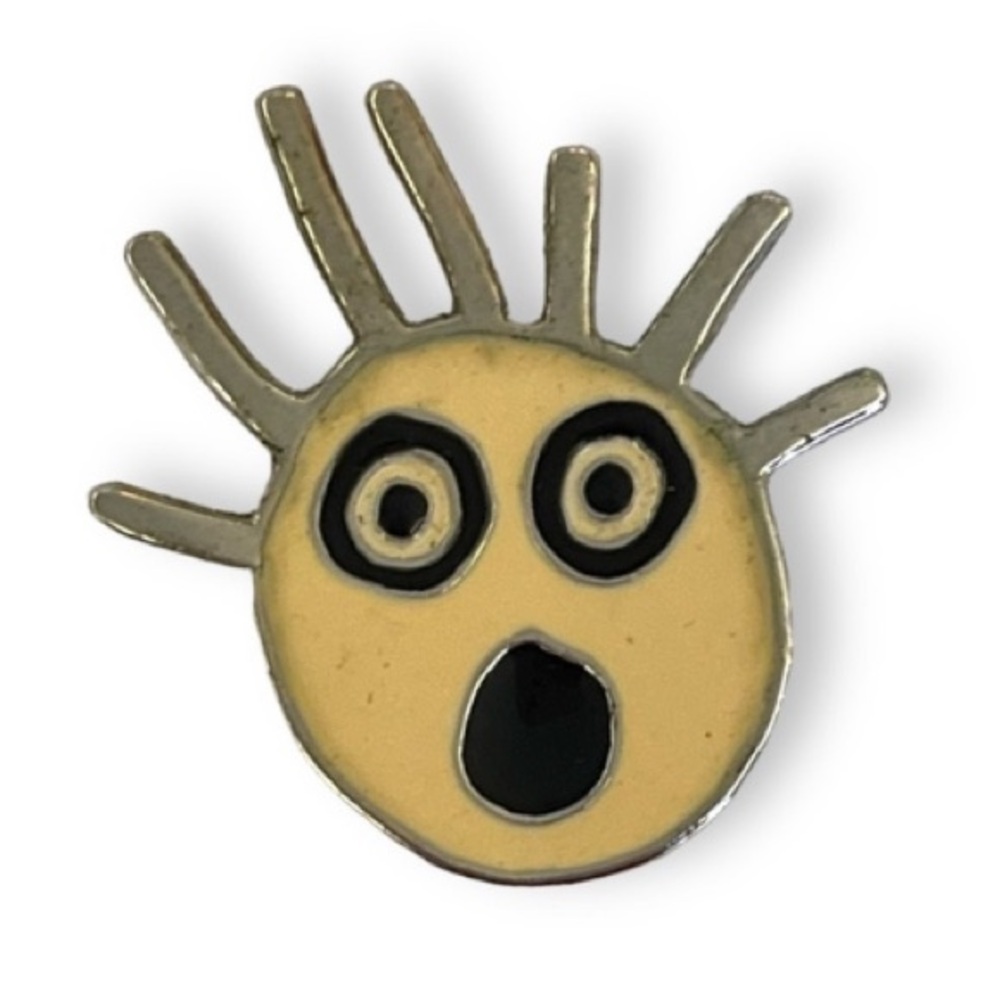 Katie! Scared Guy Pin/Brooch